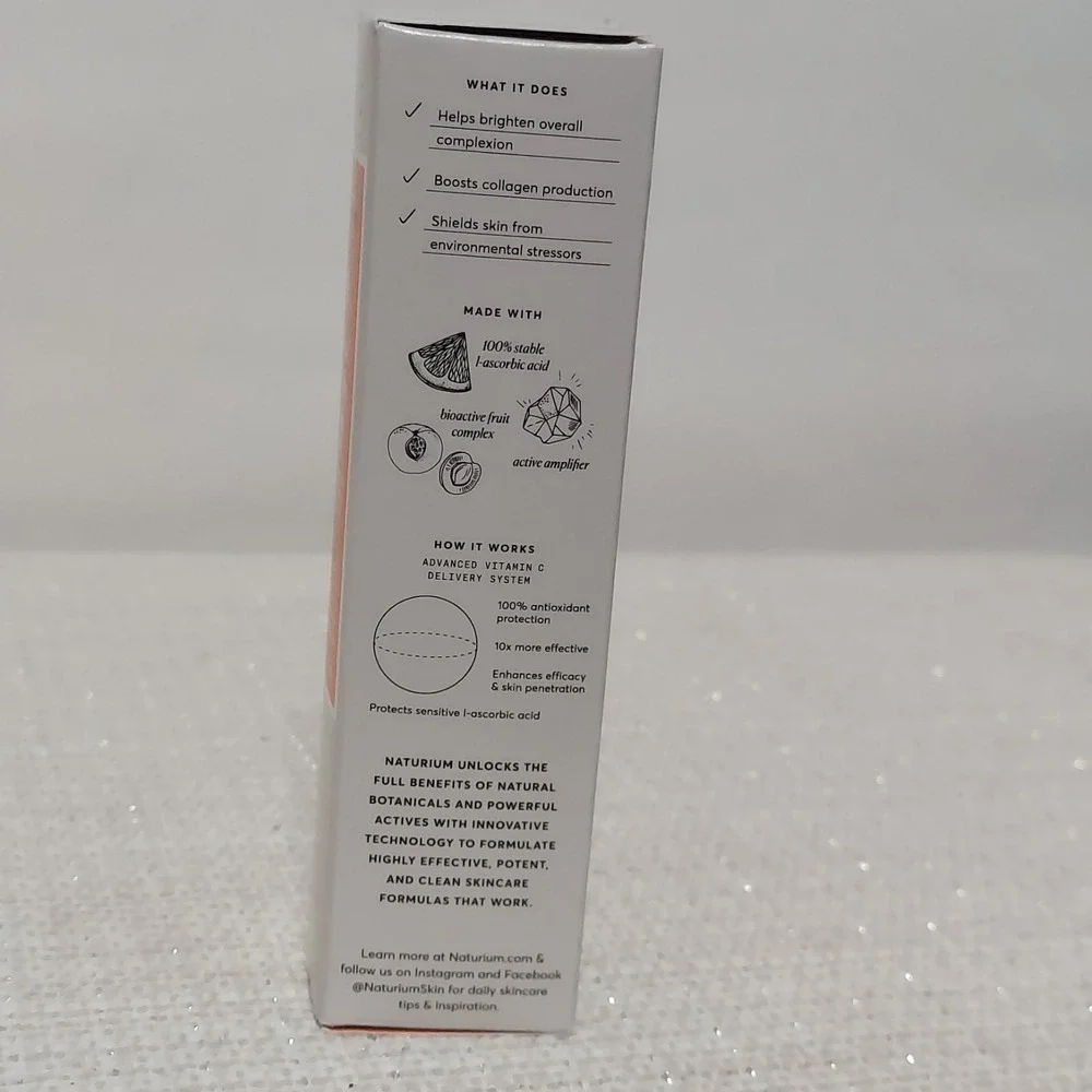 Naturium Vitamin C Complex Face Serum 1 oz New In‎ Box Brightens Firms